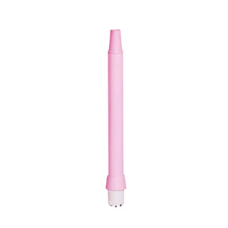 Pink hair curl wand on a white background