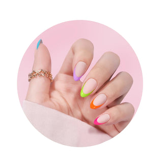 MITTY Press On Nails Pop My Rainbow