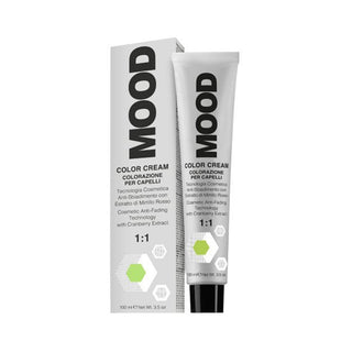 MOOD color cream packaging on a white background