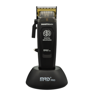 Hair trimmer with 'MRD Pro' branding on a white background