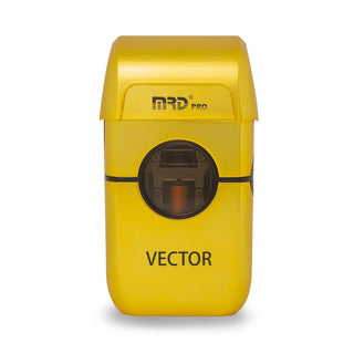 Yellow device labeled 'Vector' with 'MRD Pro' branding on a white background