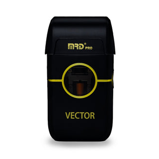 Black and yellow device with 'MRD Pro' and 'VECTOR' branding on a white background