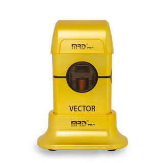 Yellow device with 'MRD Pro' branding on a white background