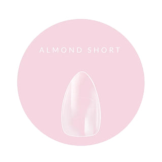 MITTY Soft Gel Nail Tips Almond Short 550pc