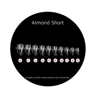 MITTY Soft Gel Nail Tips Almond Short 550pc