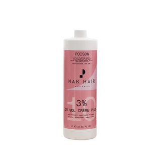 Nak Hair 10 Vol Creme Plus bottle on a white background