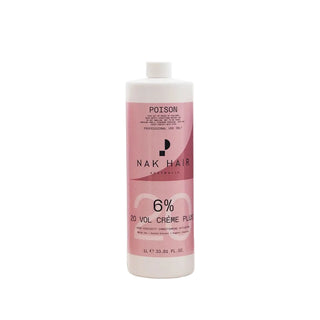 Nak Hair 20 Vol Creme Plus bottle with pink label on a white background