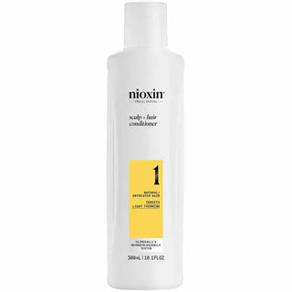 Nioxin hair care product bottle on a white background