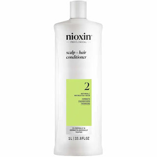 Nioxin scalp and hair conditioner bottle on a white background