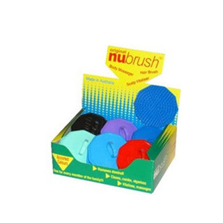 NU BRUSH Scalp Massager 12pk Multi Coloured