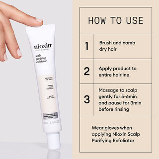 NioxinScalpPurifyingExfoliator50mlHowToUseInfographic