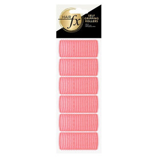 HAIR FX Self Gripping Rollers 24mm Pink 6pc