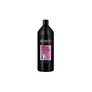 A 2000 mL black bottle of Redken Acrylic Color Gloss, shade 19.6, on a solid white background.