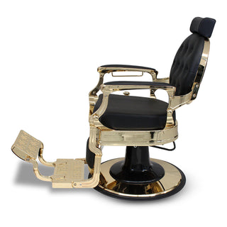 SALON & CO Sebastion Barber Chair Black & Gold