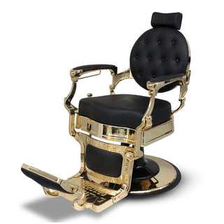 SALON & CO Sebastion Barber Chair Black & Gold