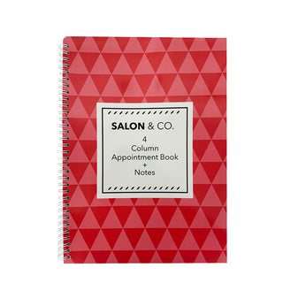 SALON & CO 4 Column Appointment Book