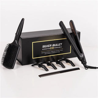 SilverBulletKeratin230CeramicTourmalineHairStraightenerCartonContents