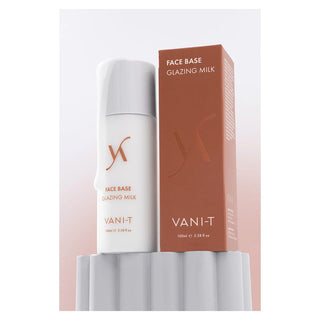 VANI-T Face Base Glazing Milk bottle and packaging on a white background