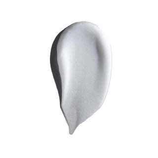 Metallic silver teardrop-shaped object on a white background