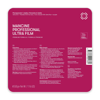 MANCINE Ultrafilm Pomegranate & Jojoba Hard Wax 500g