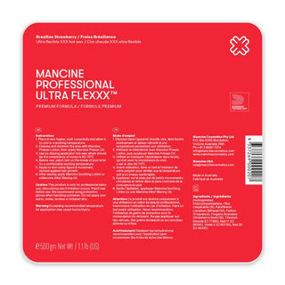 MANCINE Ultra Flexxx Brazilian Strawberry Hard Wax 500g