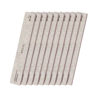 REGAL Rectangular Fine 180/180 Nail File 10pk