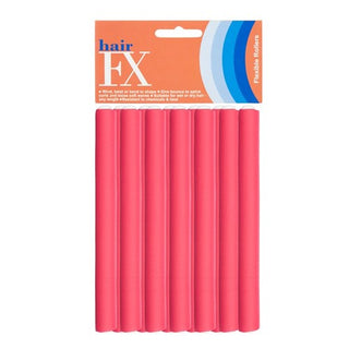 HAIR FX Short Flexible Rollers Red 12pc