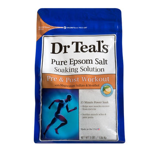 DR TEALS Pure Epsom Salt Pre & Post Workout Soaking Solution 1.36kg